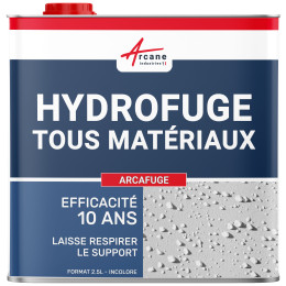 Produit hydrofuge pour toiture façade matériaux poreux: ARCAFUGE-2-5L-jusqua12-5m2-Transparente-Couleur / Aspect