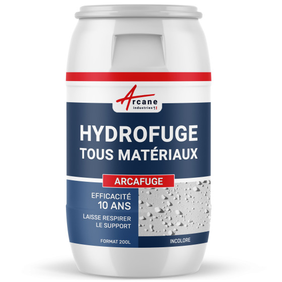 Produit hydrofuge pour toiture façade matériaux poreux: ARCAFUGE-200L-Transparente-Couleur / Aspect