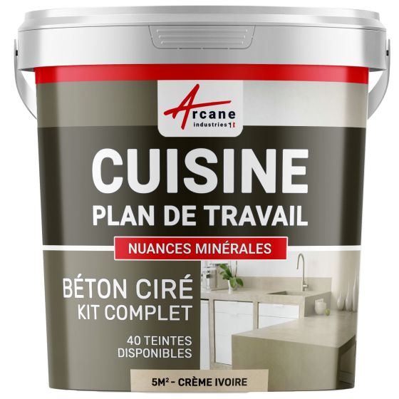 1-Main-BETON CIRE CUISINE - Kit Complet - kit 5m2 - creme ivoire