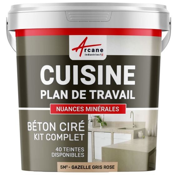 1-Main-BETON CIRE CUISINE - Kit Complet - kit 5m2 - gazelle gris rose