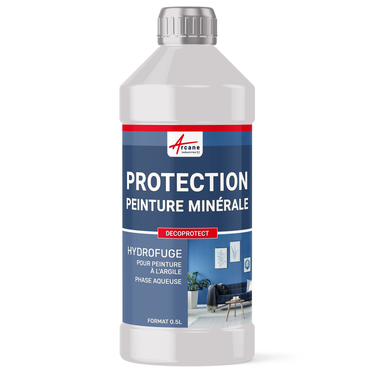 Hydrofuge protection eau gras pour peinture minerale argile - DECOPROTECT
