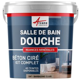 1-Main-Kit B‚ton Cir‚ Salle de Bain : Enduit imperm‚able-kit5m2-Barbadine-Clair-Aspect / Couleur