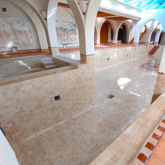 Afdichtingskit voor betegelde zwembaden: Primer, polyurethaan afdichtingshars, afwerking: KIT ARCACLEAR ZWEMBAD