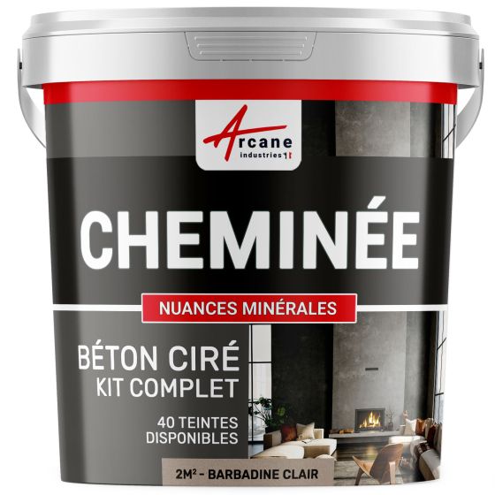 Kit Béton Ciré Cheminée - BARBADINE - 2m²