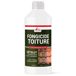 Produit fongicide toiture contre les algues, lichens et dépôts verts : FORMULE ULTRA CONCENTRE TOITURE