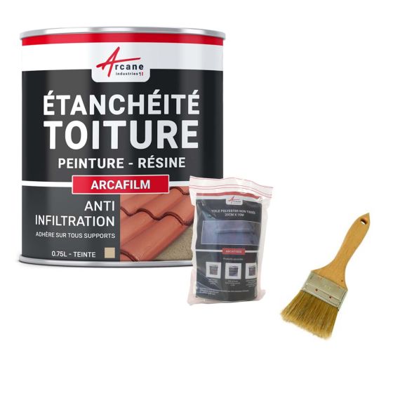 Kit de résine d'étanchéité tuile et toiture: ARCAFILM PACK- Couleur / Aspect Kit de résine d'étanchéité tuile et toiture: ARCAFILM PACK- Couleur / Aspect
