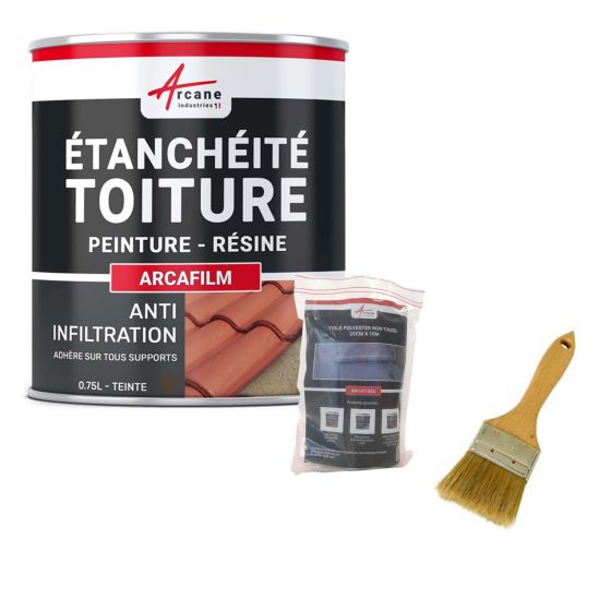 Kit de résine d'étanchéité tuile et toiture: ARCAFILM PACK- Couleur / Aspect