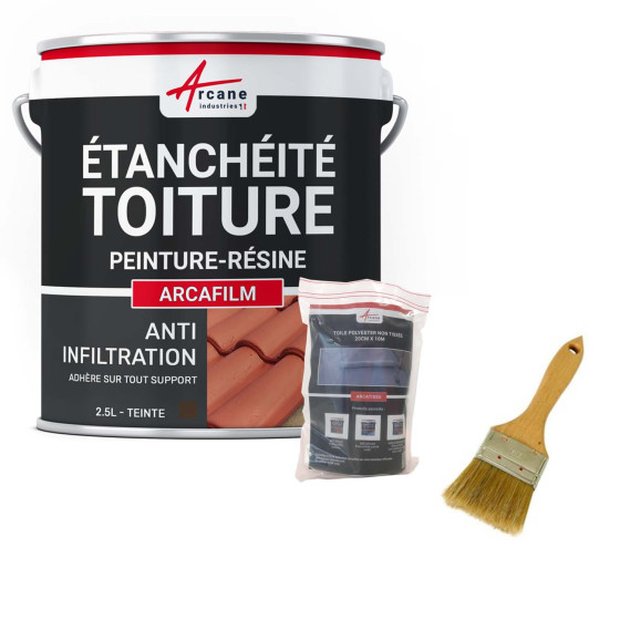 Kit de résine d'étanchéité tuile et toiture: ARCAFILM PACK- Couleur / Aspect Kit de résine d'étanchéité tuile et toiture: ARCAFILM PACK- Couleur / Aspect