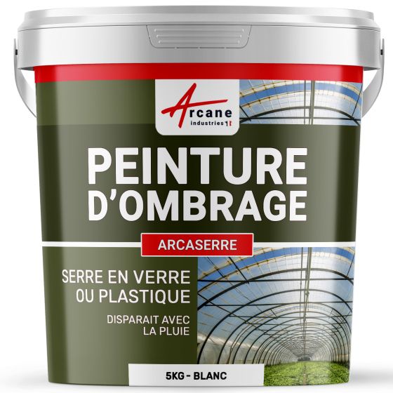 Peinture d'ombrage pour serre agricole ou industrielle - ARCASERRE Couleur / Aspect 5kg blanc