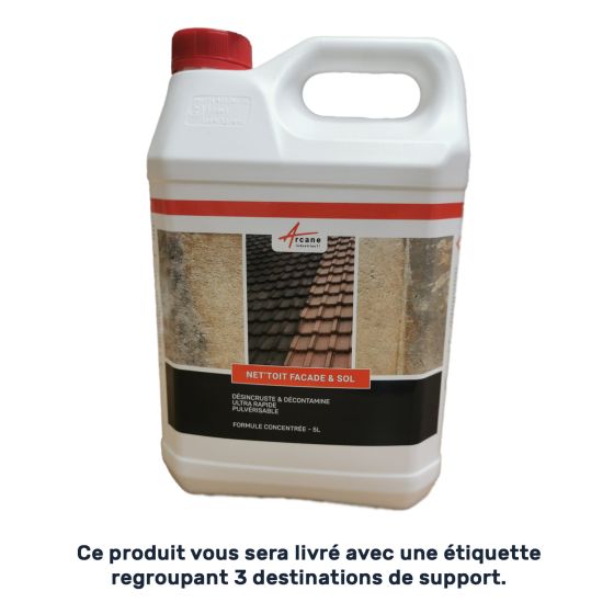Produit nettoyant toiture rapide et puissant : NET'TOIT
