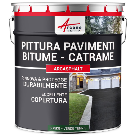 ARCASPHALT 3.75 kg  (7.5 m² in 2 strati) Verde Tennis
