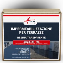 ARCACLEAR - 145 5 m², traffico pubblico, supporto poroso Trasparente - Finitura Lucida