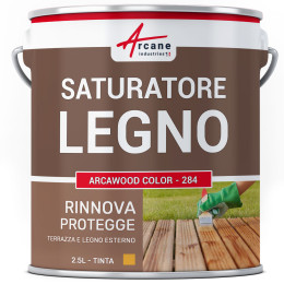 Saturatore per legno, a base di oli naturali vegetali - ARCAWOOD COLOR 284
