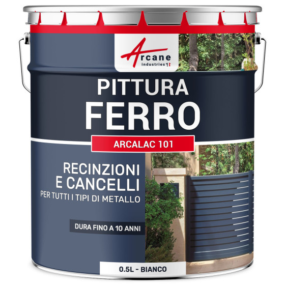 Vernice Metallo - ARCALAC 101 0.5 L RAL 9003 - Bianco