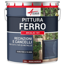 Vernice Metallo - ARCALAC 101 2.5 L Rosso Marrone - Ral 3011