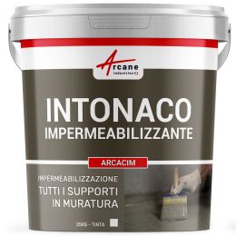 Intonaco impermeabilizzante per calcestruzzo, canalette e fondazioni: ARCACIM 25 kg Bianco
