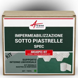 Kit di Impermeabilizzazione sotto Piastrelle per Bagno: ARCASPEC KIT 5 m²