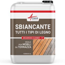 SBIANCANTE PER LEGNO - Sbiancante per terrazze e legno esterno - ARCAWOOD CLEANER - 71 5L