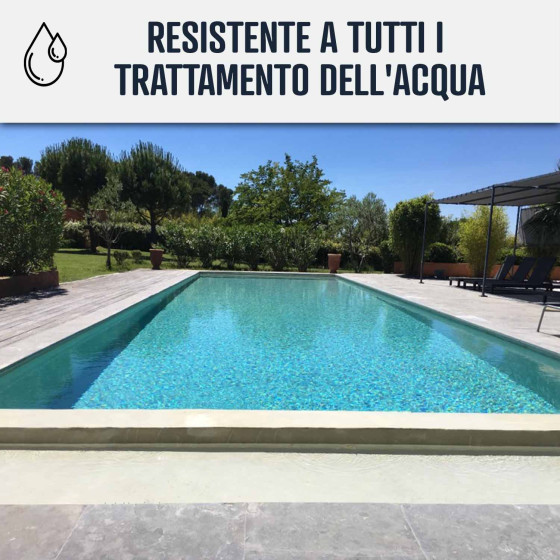 Intonaco impermeabilizzante per piscina in calcestruzzo immerso: ARCACIM POOL 5 kg Bianco