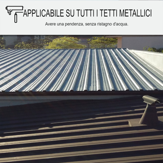 Resina per l'impermeabilizzazione di tetti e banchine in acciaio : ARCAROOF ANTICO 20 kg Bianco