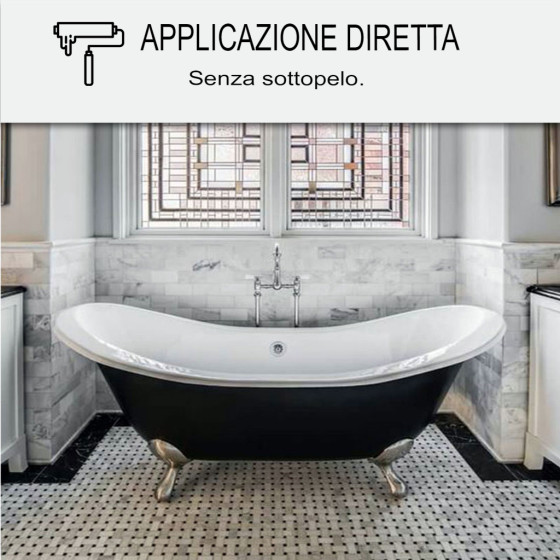 Resina per la Ristrutturazione di Vasca da Bagno : ARCAPOXY - 262 2.5 kg Grigio tele 4 - RAL 7047