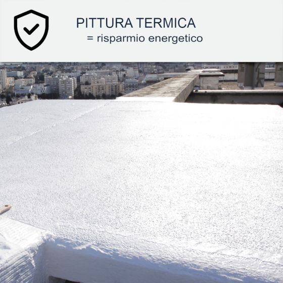 Vernice per tetti Coolroof resistente alla stagnazione dell'acqua: ARCAREFLECT AQUASTOP