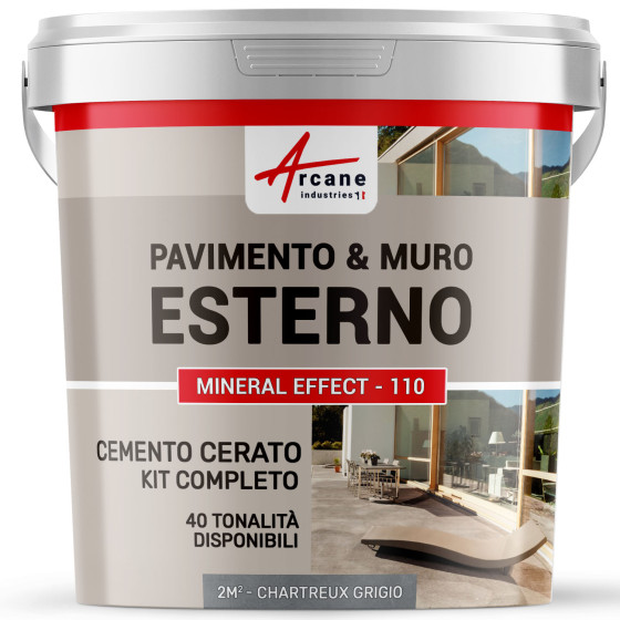 KIT CEMENTO CERATO ESTERNO  2 m²  Certosino Grigio