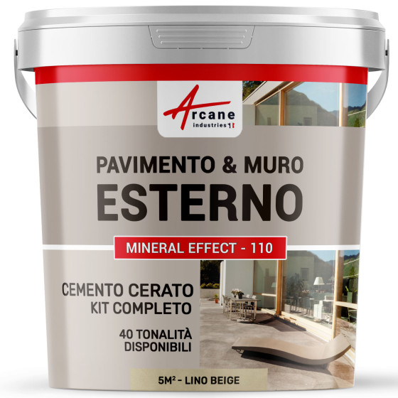 KIT CEMENTO CERATO ESTERNO  5 m²  Lino Beige