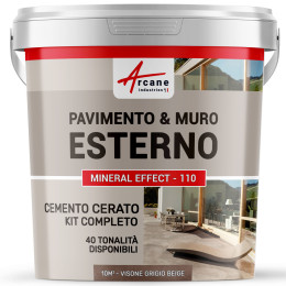 KIT CEMENTO CERATO ESTERNO  10 m²  Visone Grigio Beige