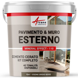 KIT CEMENTO CERATO ESTERNO  10 m²  Visone Grigio Beige