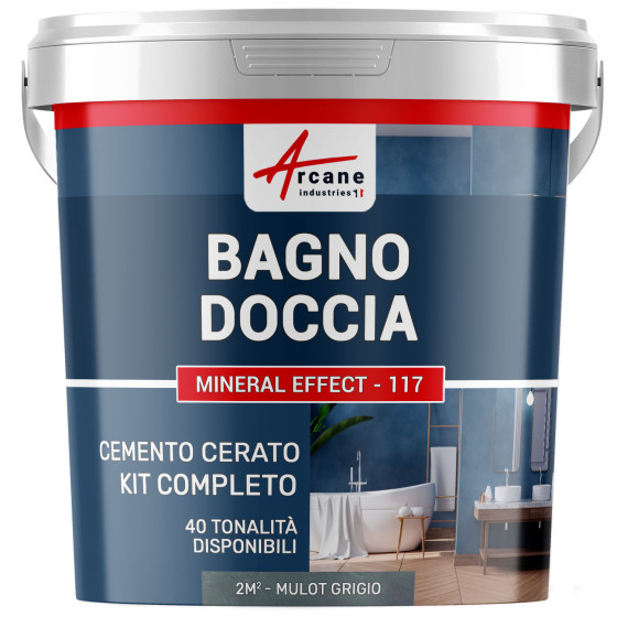 Kit Cemento Cerato Bagno 2 m²  Topolino Grigio