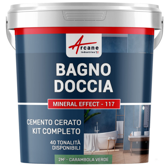 Kit Cemento Cerato Bagno 2 m²  Carambola Verde