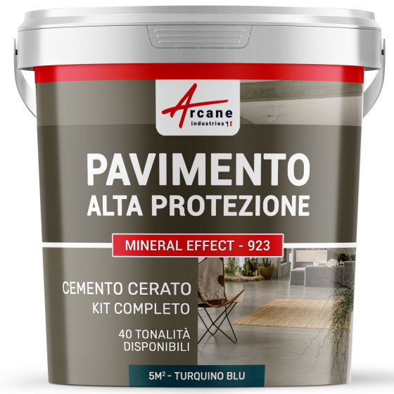 KIT CEMENTO CERATO PER PAVIMENTI  5 m²  Turquino Blu