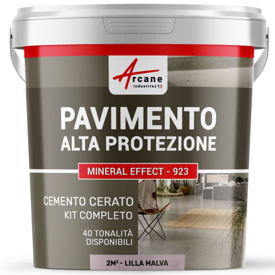 KIT CEMENTO CERATO PER PAVIMENTI  2 m²  Lilla Malva
