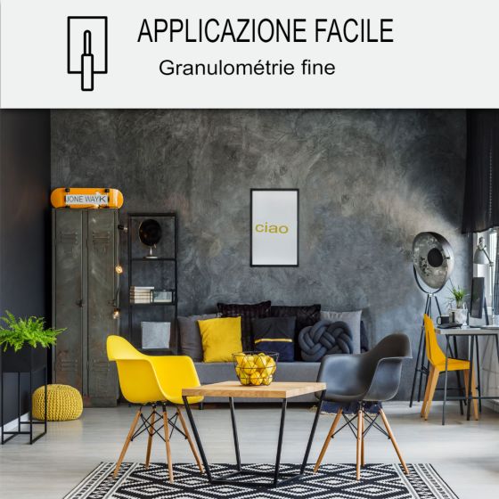 KIT CEMENTO CERATO PER PARETI 2 m² - Finitura opaca Anatra Grigio Bluastro