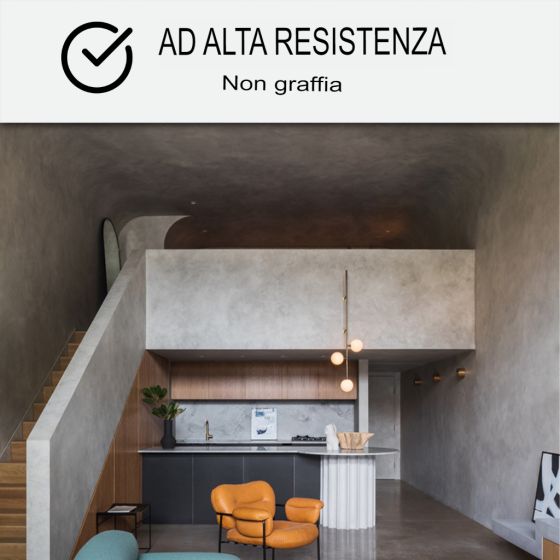 KIT CEMENTO CERATO PER PARETI 2 m² - Finitura opaca Anatra Grigio Bluastro