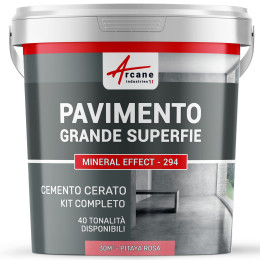 Kit Cemento Cerato Rosa Pavimento Grandi Superfici Alta Protezione