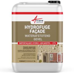 Waterafstotende impregnering voor gevels van steen, poreuze bakstenen, pleisterwerk en sierpleister: ARCAREPEL -275