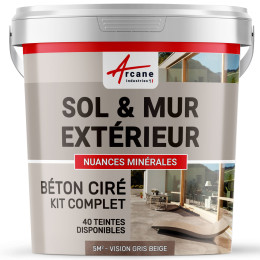 Beton cire exterieur pour sol mur terrasse escalier enduit Jaune | Maison Etanche