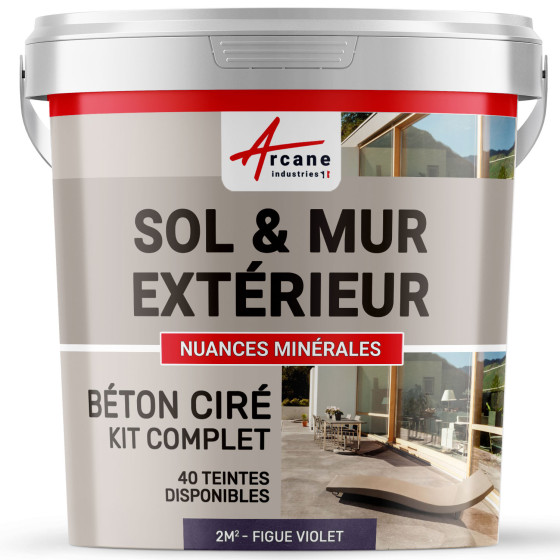 KIT GEWAXT BETON BUITEN - Gewaxt beton voor buiten voor vloer, muur, terras, balkon, trap