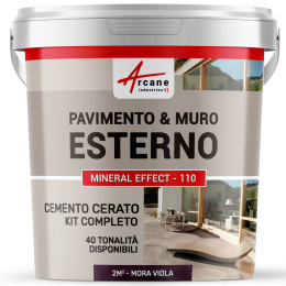 Kit microcemento viola per esterni: pavimenti, terrazze, scale