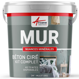 KIT BTON CIR MURS-kit2m2-Satinee-Mulot-Gris-Aspect / Couleur
