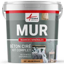 KIT BTON CIR MURS-kit2m2-Satinee-Melon-Orange-Aspect / Couleur