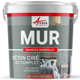 KIT BTON CIR MURS-kit2m2-Satinee-Papaye-Rose-Orange-Aspect / Couleur