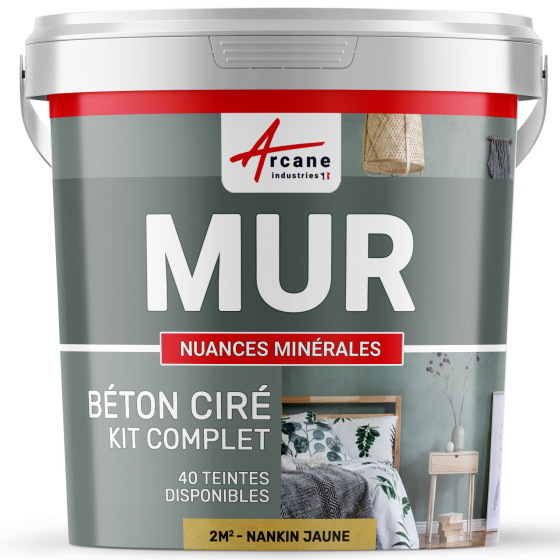 KIT BTON CIR MURS-kit2m2-Satinee-Nankin-Jaune-Aspect / Couleur