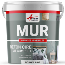 KIT BTON CIR MURS-kit2m2-Satinee-Isatis-Blanc-Aspect / Couleur