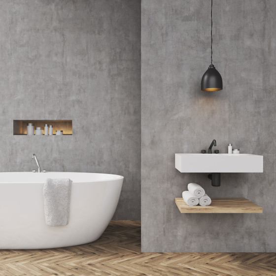 Kit Gewaxt Beton Badkamer: Waterdichte Pleister