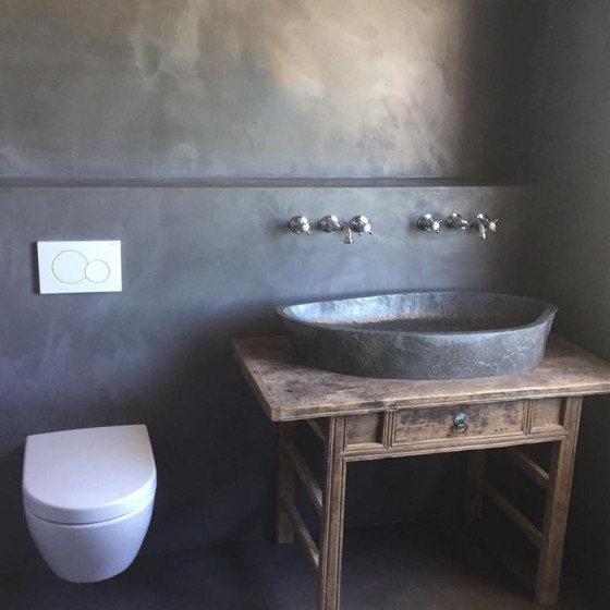 Kit Gewaxt Beton Badkamer: Waterdichte Pleister