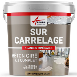 Kit béton ciré sur carrelage sol et mur Gris | Maison Etanche