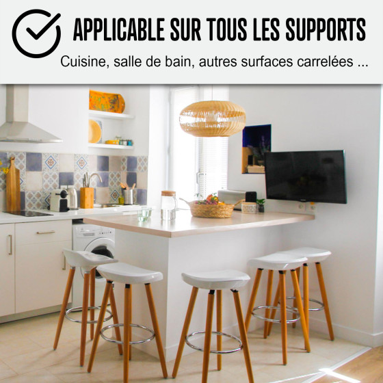 GEWAXT BETON KIT OP TEGELS